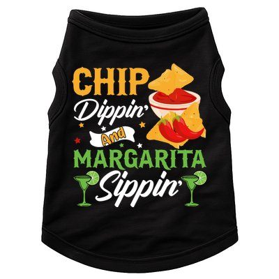 Chip Dippin' And Margarita Sippin Cinco De Mayo T Doggie Tank