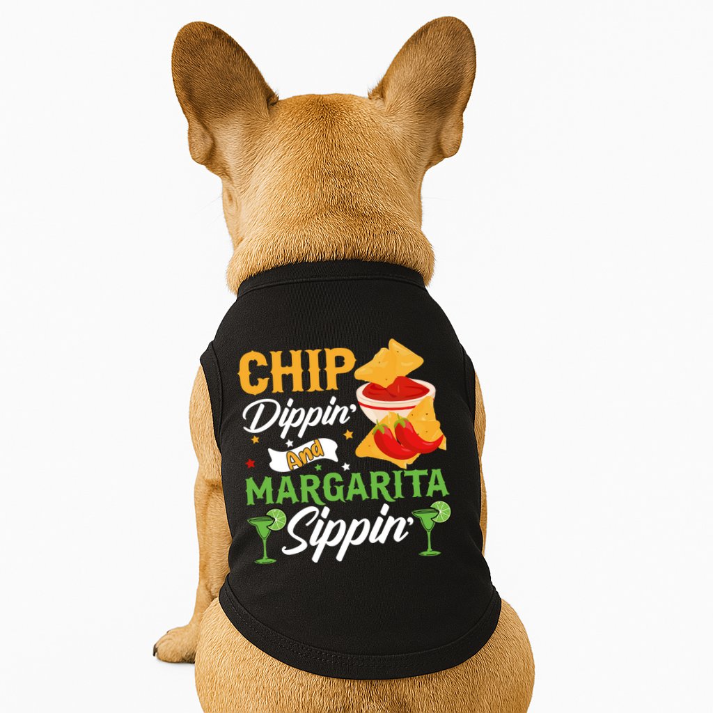 Chip Dippin' And Margarita Sippin Cinco De Mayo T Doggie Tank