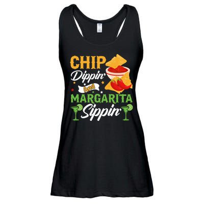 Chip Dippin' And Margarita Sippin Cinco De Mayo T Ladies Essential Flowy Tank