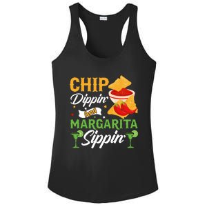 Chip Dippin' And Margarita Sippin Cinco De Mayo T Ladies PosiCharge Competitor Racerback Tank