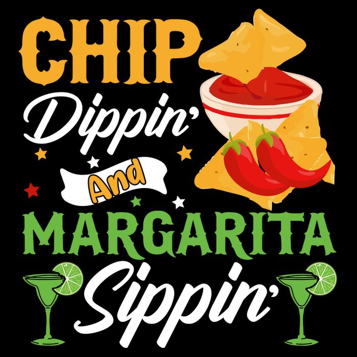Chip Dippin' And Margarita Sippin Cinco De Mayo T Youth Performance Sprint T-Shirt
