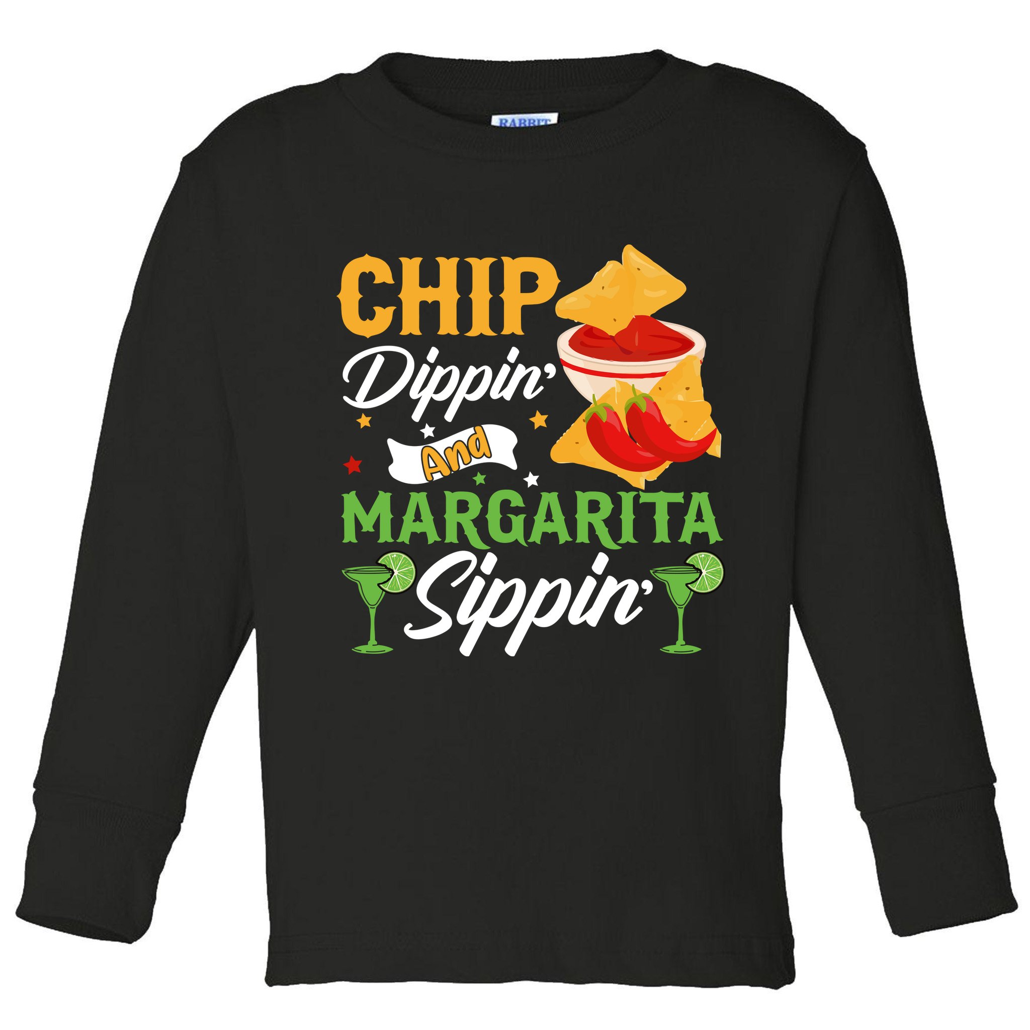 Chip Dippin' And Margarita Sippin Cinco De Mayo T Toddler Long Sleeve Shirt