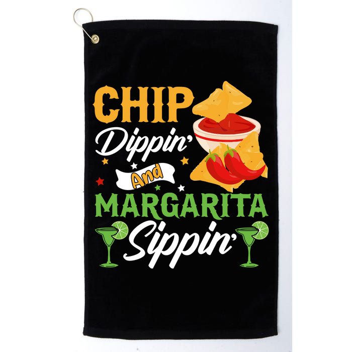 Chip Dippin' And Margarita Sippin Cinco De Mayo T Golf Towel