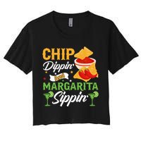 Chip Dippin' And Margarita Sippin Cinco De Mayo T Crop Top