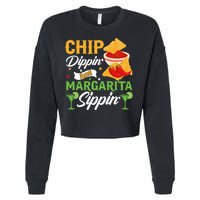 Chip Dippin' And Margarita Sippin Cinco De Mayo T Cropped Pullover Crew