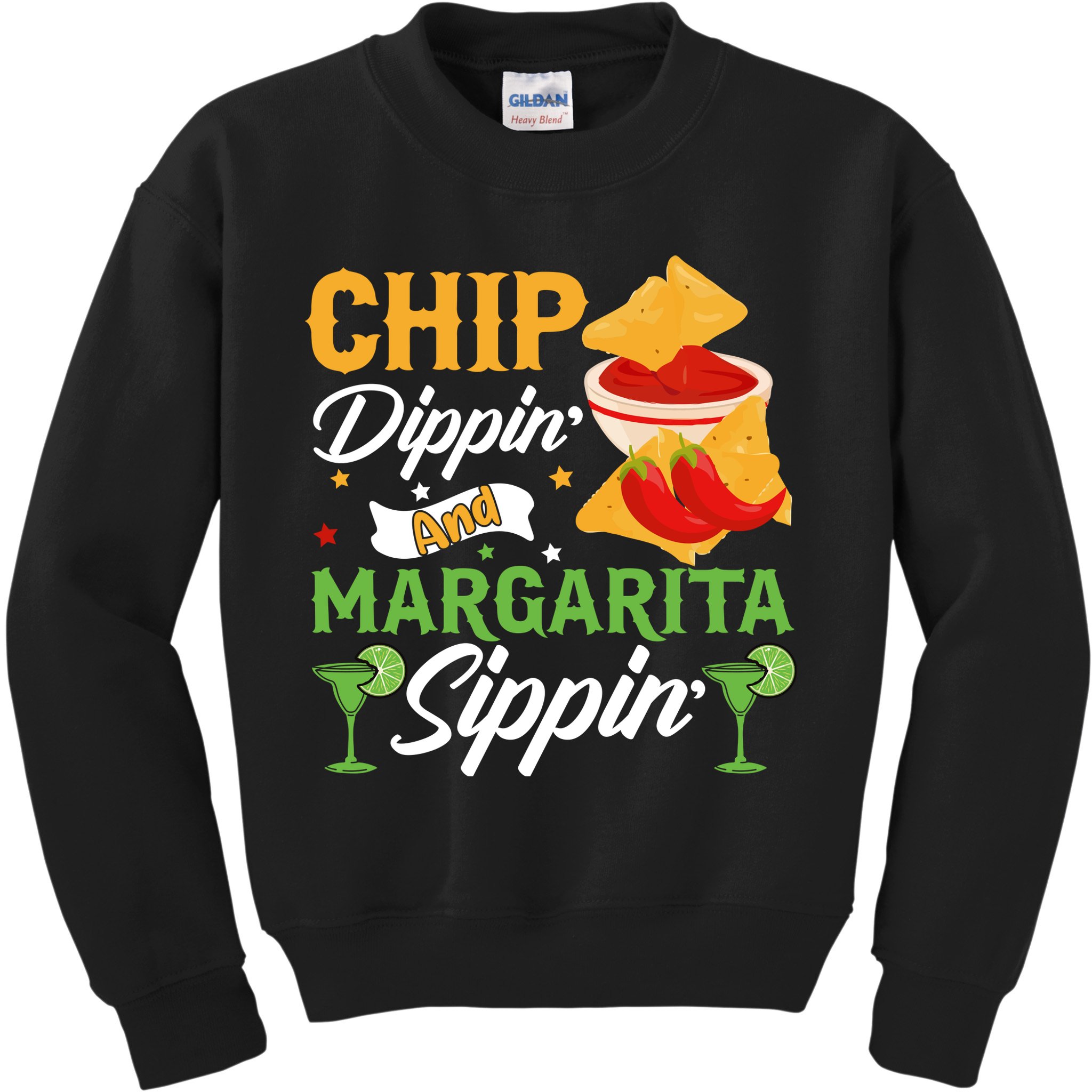 Chip Dippin' And Margarita Sippin Cinco De Mayo T Kids Sweatshirt