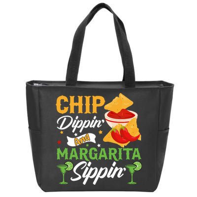 Chip Dippin' And Margarita Sippin Cinco De Mayo T Zip Tote Bag