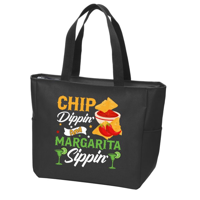 Chip Dippin' And Margarita Sippin Cinco De Mayo T Zip Tote Bag