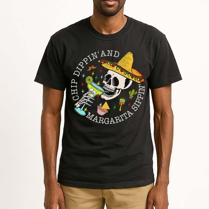 Chip Dippin And Margarita Sippin Cinco De Mayo Drinking Tall T-Shirt