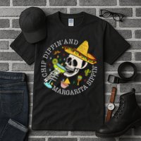 Chip Dippin And Margarita Sippin Cinco De Mayo Drinking Tall T-Shirt