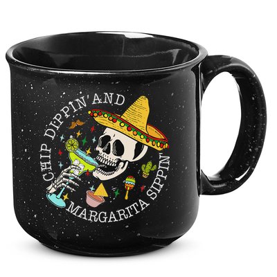 Chip Dippin And Margarita Sippin Cinco De Mayo Drinking 15oz Campfire Ceramic Mug