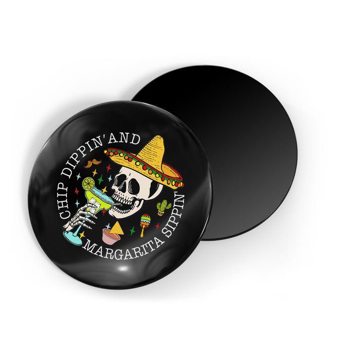 Chip Dippin And Margarita Sippin Cinco De Mayo Drinking Magnet