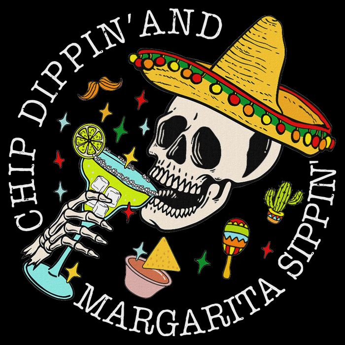 Chip Dippin And Margarita Sippin Cinco De Mayo Drinking Cooling Performance Long Sleeve Crew