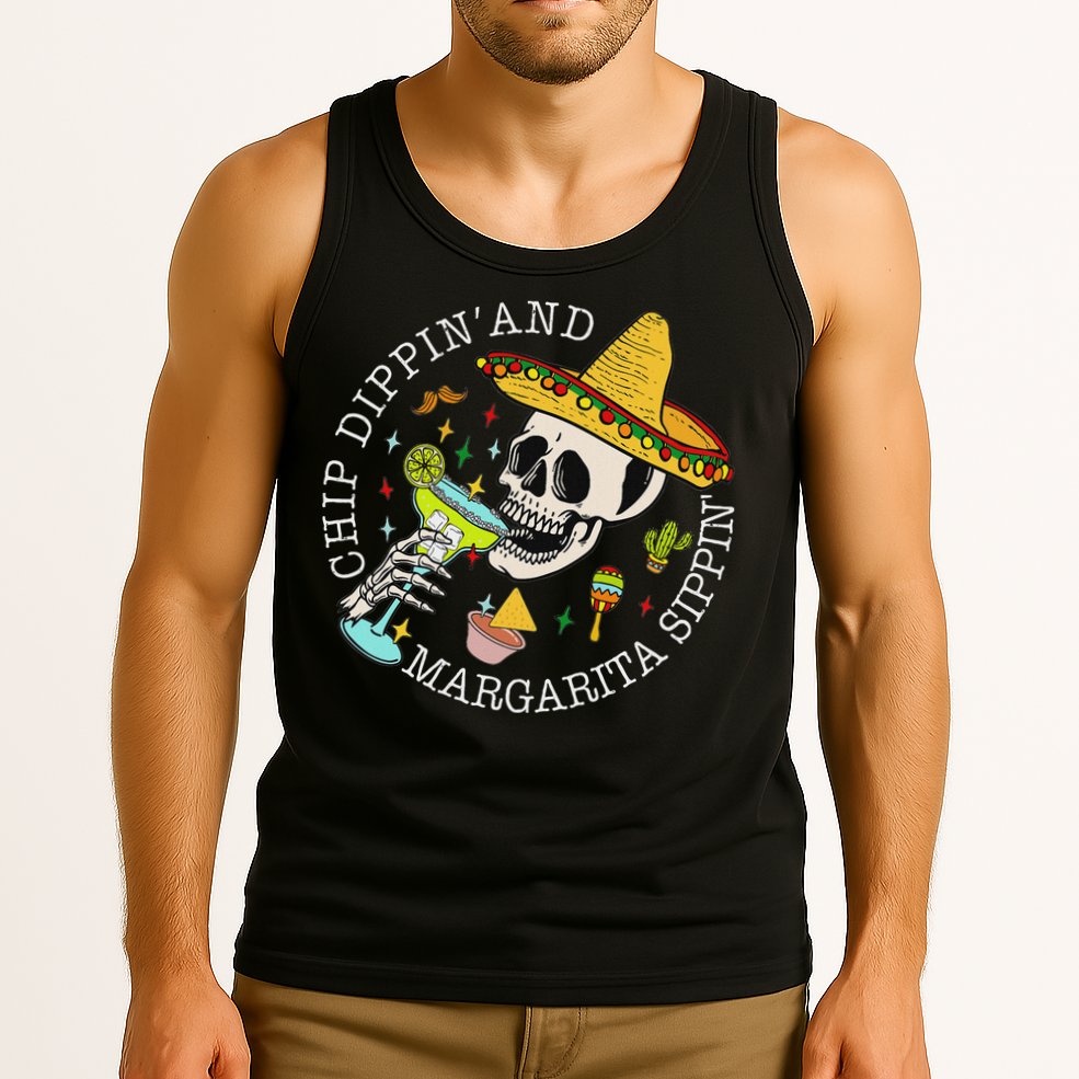 Chip Dippin And Margarita Sippin Cinco De Mayo Drinking Tank Top