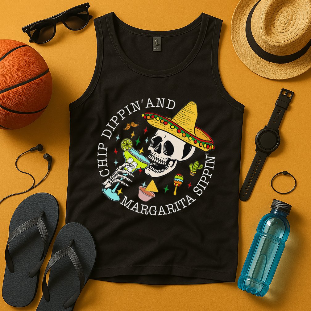 Chip Dippin And Margarita Sippin Cinco De Mayo Drinking Tank Top