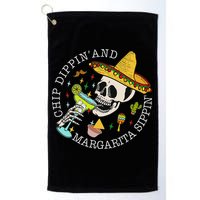 Chip Dippin And Margarita Sippin Cinco De Mayo Drinking Golf Towel