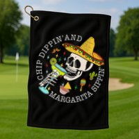 Chip Dippin And Margarita Sippin Cinco De Mayo Drinking Golf Towel