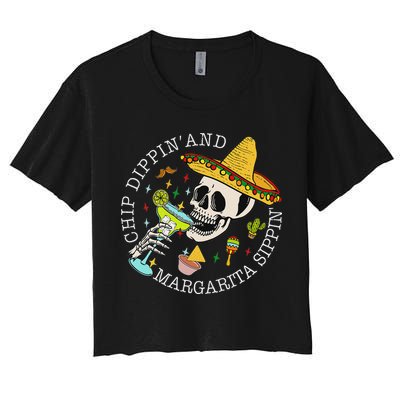 Chip Dippin And Margarita Sippin Cinco De Mayo Drinking Crop Top
