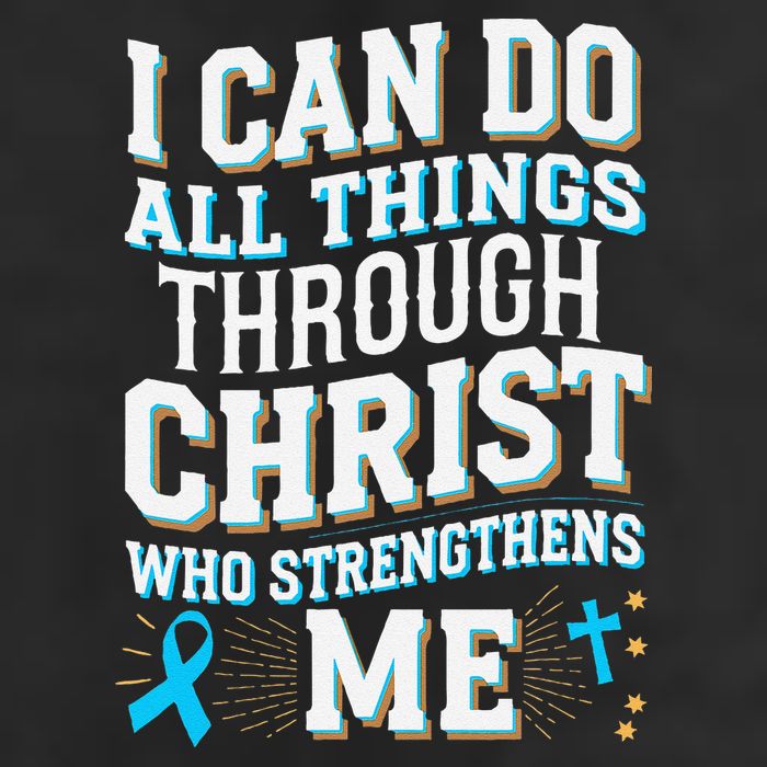 Can Do All Things Through Christ Prostate Cancer Awareness Adult Drive Performance Visor