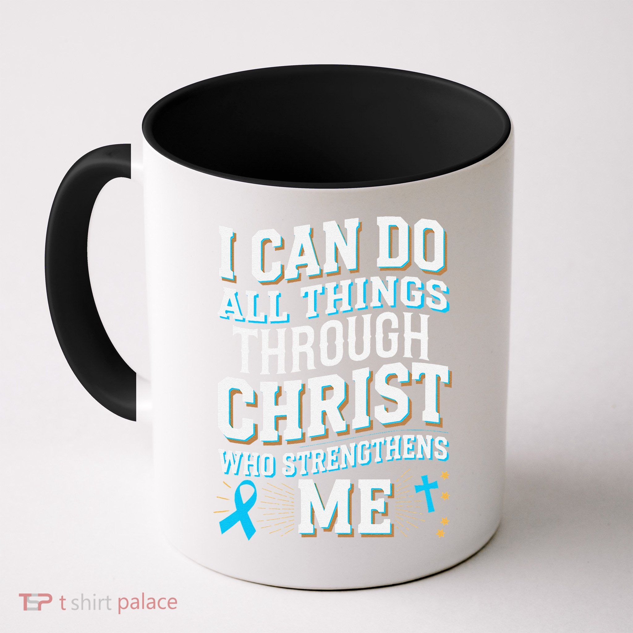 Can Do All Things Through Christ Prostate Cancer Awareness Mug