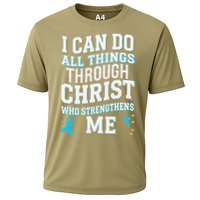 Can Do All Things Through Christ Prostate Cancer Awareness Cooling Performance Crew T-Shirt