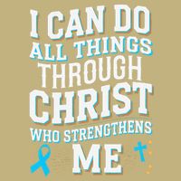 Can Do All Things Through Christ Prostate Cancer Awareness Cooling Performance Crew T-Shirt
