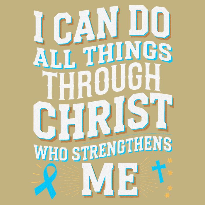 Can Do All Things Through Christ Prostate Cancer Awareness Cooling Performance Crew T-Shirt
