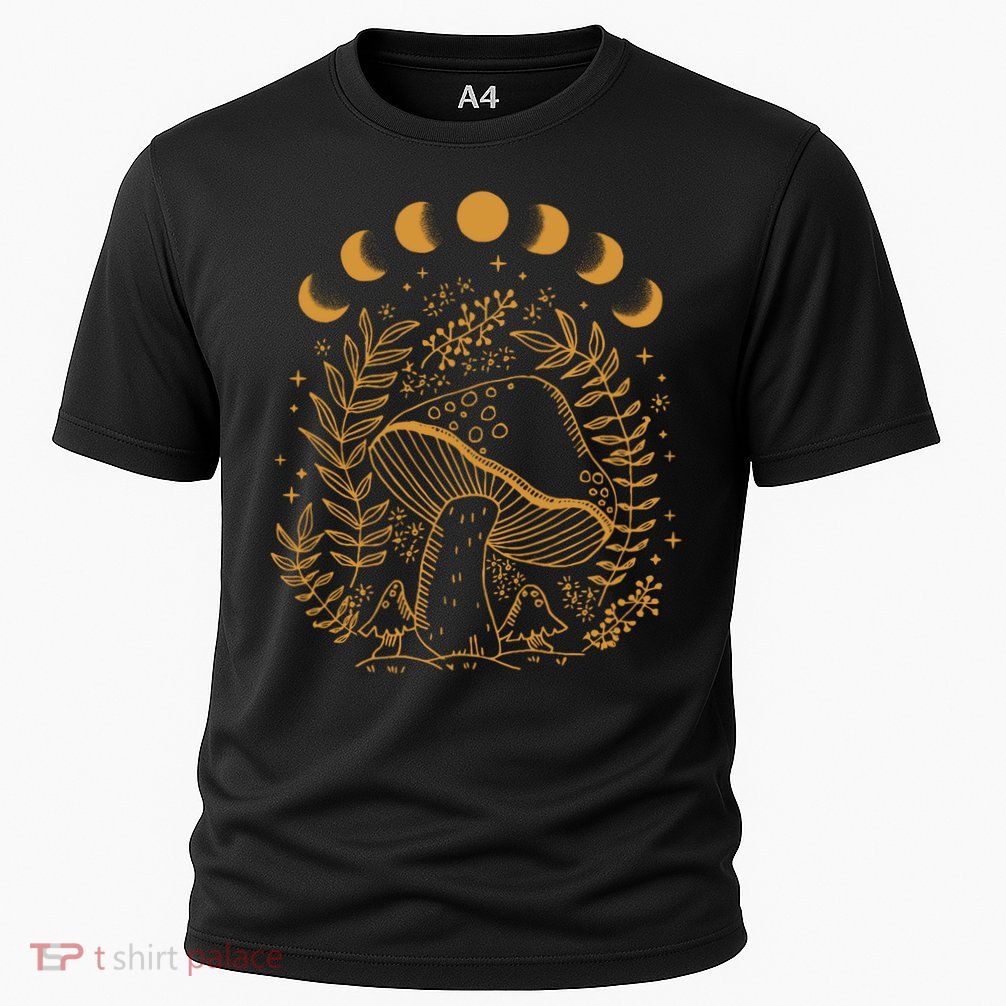 Cottagecore Dark Academia Aesthetic Mushroom Moon Witchy Gift Performance Shirt