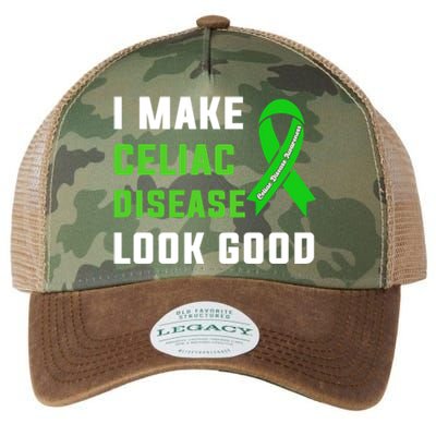 Celiac Disease Awareness Month 2024 Green Ribbon Warrior Gift Legacy Tie Dye Trucker Hat