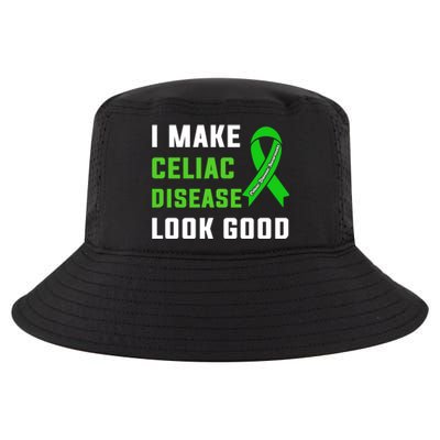 Celiac Disease Awareness Month 2024 Green Ribbon Warrior Gift Cool Comfort Performance Bucket Hat