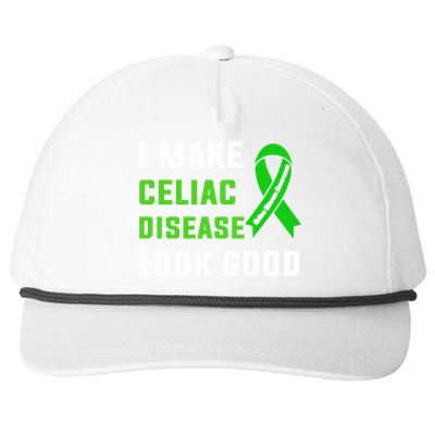 Celiac Disease Awareness Month 2024 Green Ribbon Warrior Gift Snapback Five-Panel Rope Hat