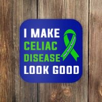 Celiac Disease Awareness Month 2024 Green Ribbon Warrior Gift Coaster