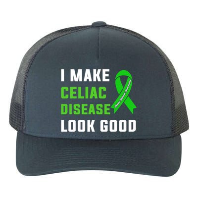 Celiac Disease Awareness Month 2024 Green Ribbon Warrior Gift Yupoong Adult 5-Panel Trucker Hat