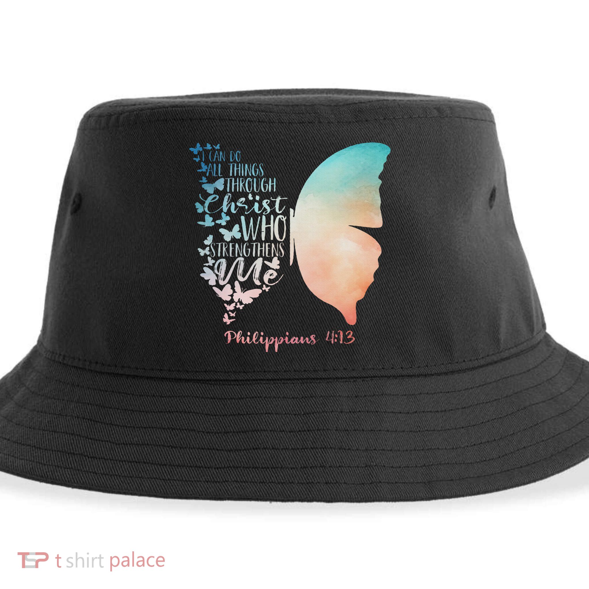Can Do All Things Through Christ Who Strengthens Me Saying Sustainable Bucket Hat