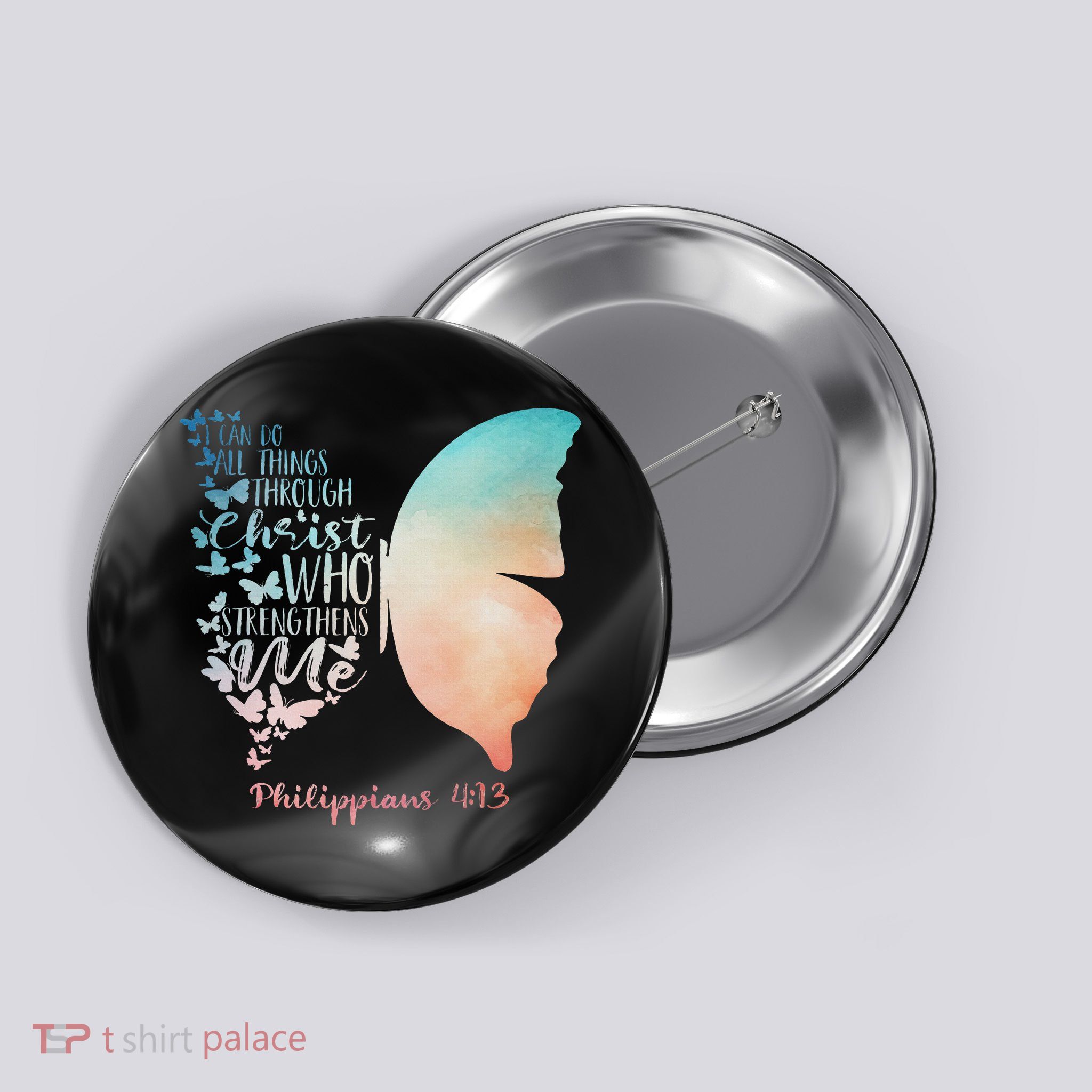 Can Do All Things Through Christ Who Strengthens Me Saying Button