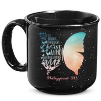 Can Do All Things Through Christ Who Strengthens Me Saying 15oz Campfire Ceramic Mug