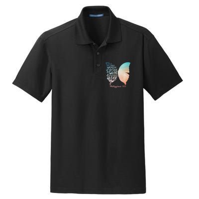 Can Do All Things Through Christ Who Strengthens Me Saying Dry Zone Grid Polo