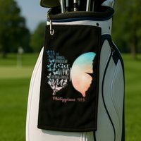 Can Do All Things Through Christ Who Strengthens Me Saying Golf Towel