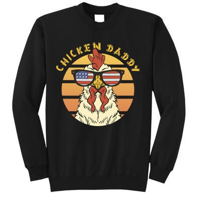 Chicken Daddy American Flag Funny Sweatshirt