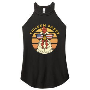 Chicken Daddy American Flag Funny Women's Perfect Tri Rocker Tank