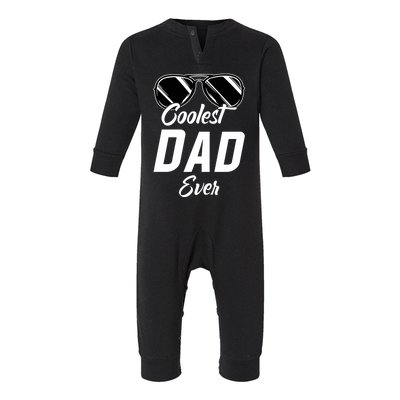 Coolest Dad Around Worlds Coolest Dad Ever Coolest Dad Gift Infant Fleece One Piece