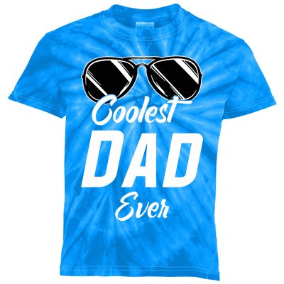 Coolest Dad Around Worlds Coolest Dad Ever Coolest Dad Gift Kids Tie-Dye T-Shirt