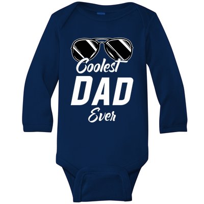 Coolest Dad Around Worlds Coolest Dad Ever Coolest Dad Gift Baby Long Sleeve Bodysuit