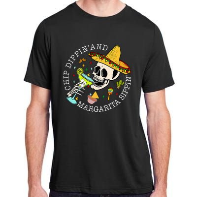 Chip Dippin And Margarita Sippin Cinco De Mayo Drinking Adult ChromaSoft Performance T-Shirt