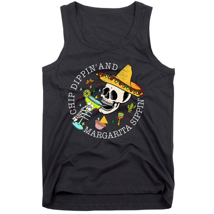 Chip Dippin And Margarita Sippin Cinco De Mayo Drinking Tank Top