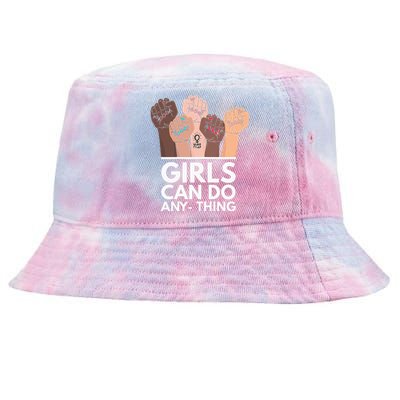 Can Do Anything Power Freedom Woman Feminism Tie-Dyed Bucket Hat