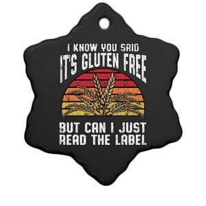 Celiac Disease Awareness Gluten Free Funny Gift Cool Gift Ceramic Star Ornament