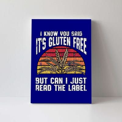 Celiac Disease Awareness Gluten Free Funny Gift Cool Gift Canvas