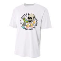 Chip Dippin And Margarita Sippin Skeleton Youth Performance Sprint T-Shirt