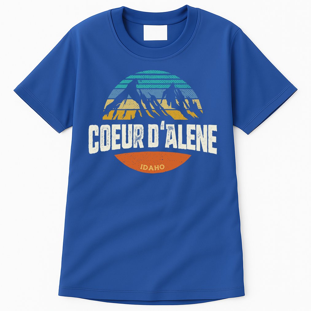 Coeur D Alene Gift Idaho Cool Gift Tall T-Shirt